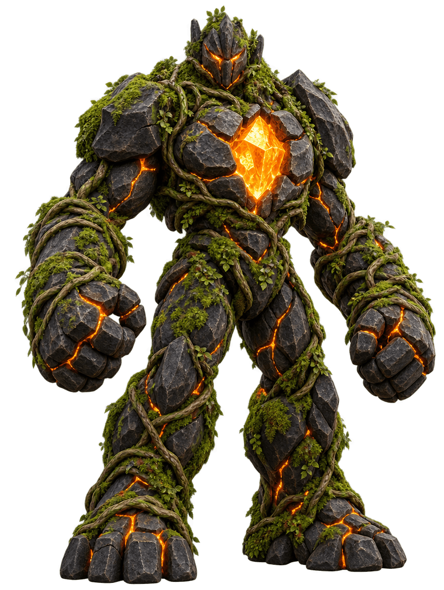 Golem model fully textured